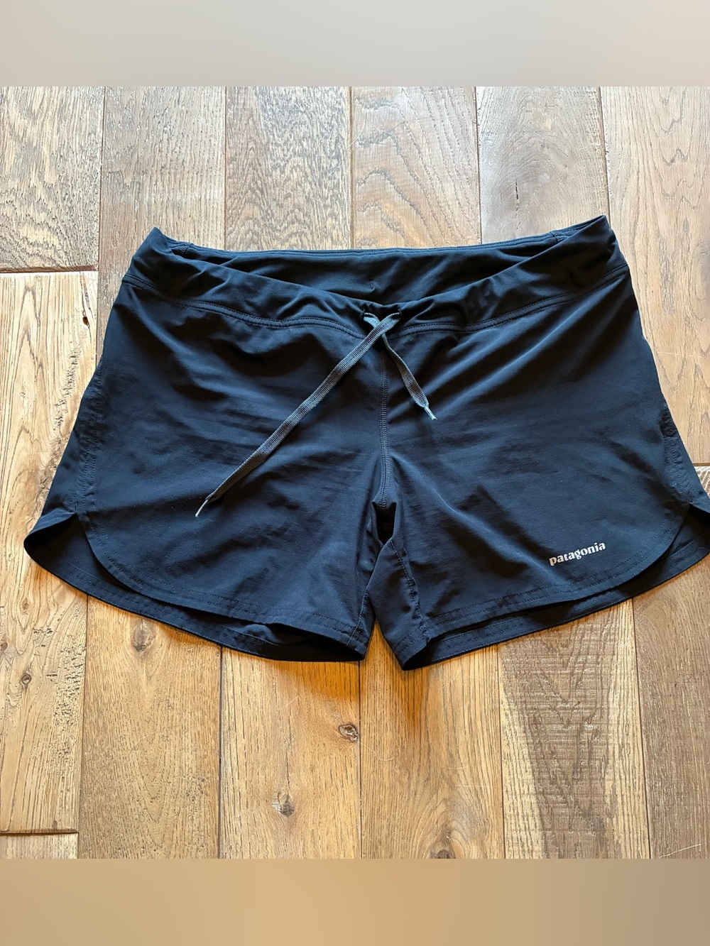 Patagonia Black Women's Running/Board Shorts Size L with hidden pockets